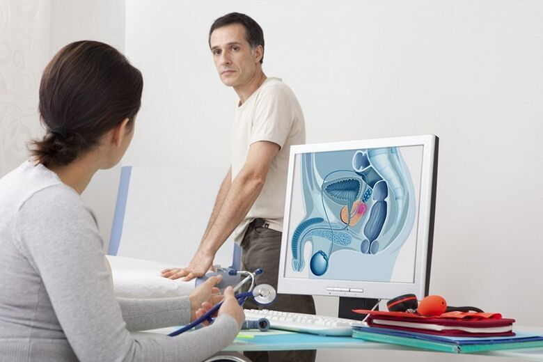 prostatit fotoğrafı 1 için bir doktora danışma